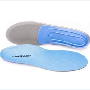 Superfeet Blue Professional Grade Orthotic Insole And Curved Insole, Size D